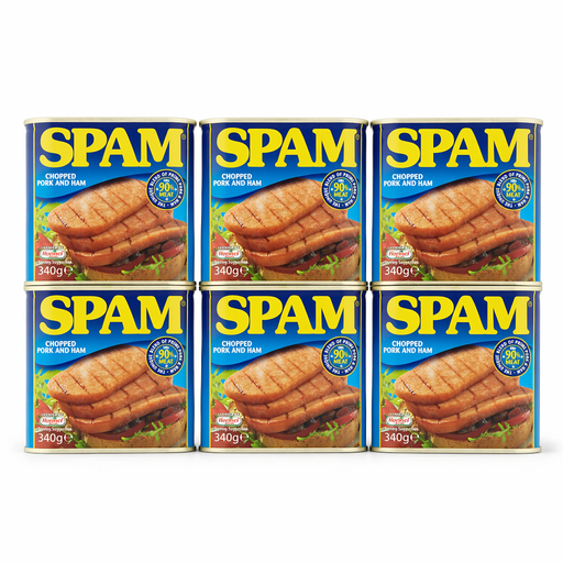6 x Spam Chopped Pork and Ham 340g
