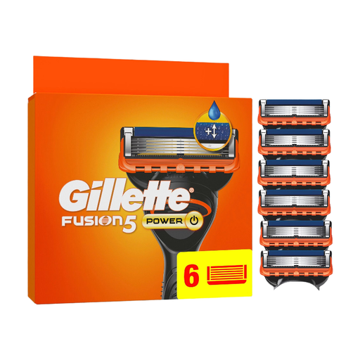 Gillette Fusion5 Power Razor Blade Refills, 6-Pack