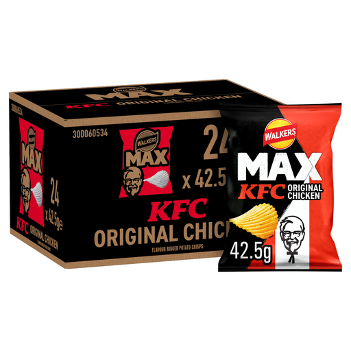 Walkers MAX KFC Original Chicken Crisps 24 × 42.5g case