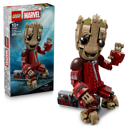 LEGO Marvel Baby Groot en tenue Ravager