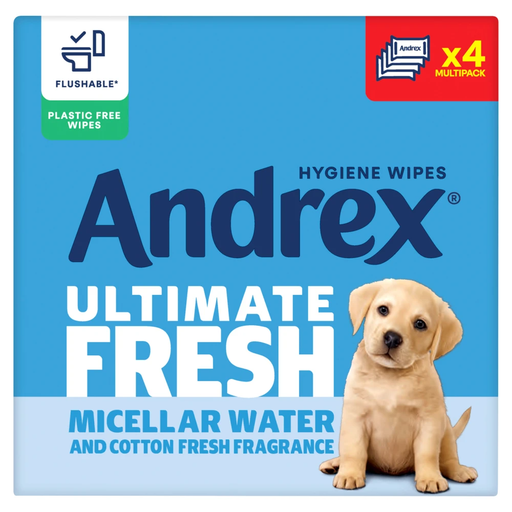 Andrex Ultimate Fresh Hygiene Wipes Quad Pack