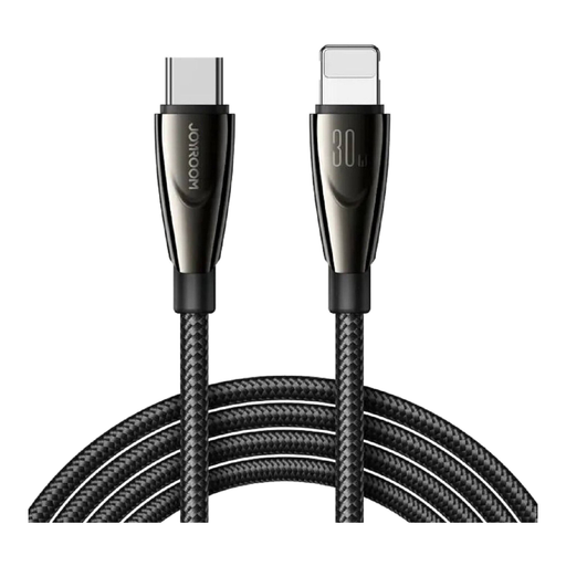 JOYROOM SA31-CL3 Pioneer Series Type-C to Lightning Charging and Data Cable, 30 W, 1.2 m, Black