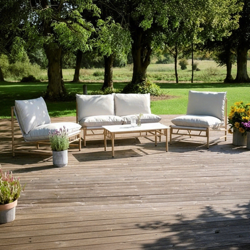 Elegant, Bamboo 4-piece Garden Set Envy