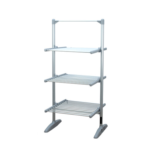 Status Heated Clothes Airer 3 Tier 248W Foldable Aluminium Low-Energy
