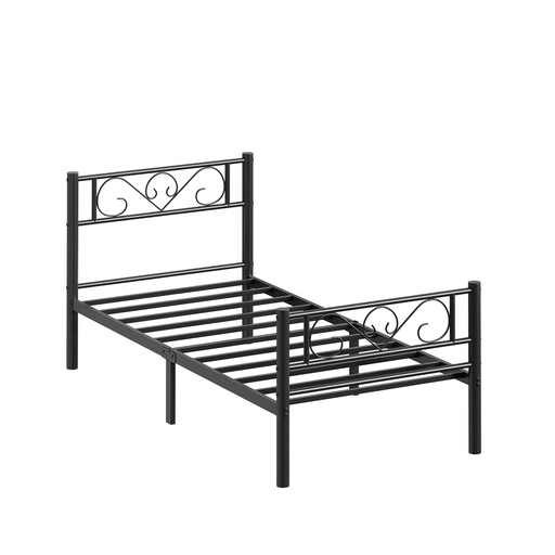 JOYFURNOS Single Bed Base, 90 x 190 cm Metal Frame