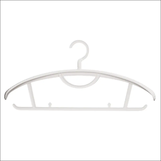 SNSP 10pcs Plastic Clothes Hanger Wide Shoulder