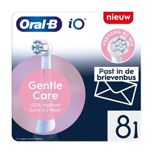 ORAL-B iO Gentle Care - Brush Heads White - 8pcs