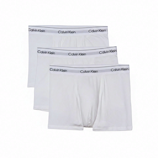 Calvin Klein Relaxed Fit Trunk 3-Pack 100 3 White Men 4XL