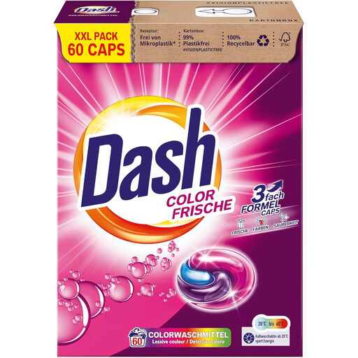Dash Color Frische 3 in 1 Waschmittel-Caps XXL-Sparpack
