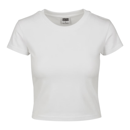 Urban Classics Ladies Stretch Jersey Cropped Tee white XL