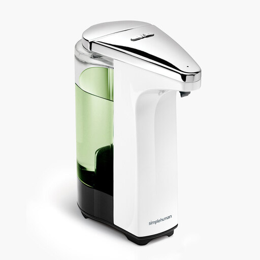 Simplehuman 237ml Sensor Soap Pump Dispenser, White Plastic