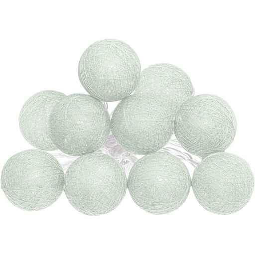 Atmosphera LED Garland - 10 Balls, Light Green, 165 cm