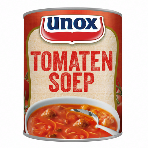 Unox Tomato Soup with Meatballs in a can