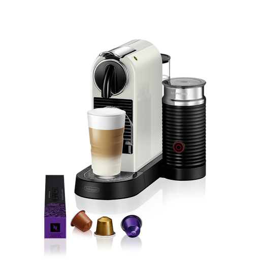 NESPRESSO DE’LONGHI CitiZ & Milk White Original Capsule Machine