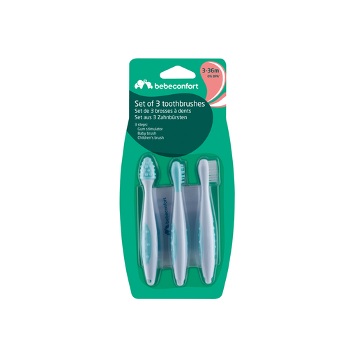 Set de 3 Brosses à Dents Bébé Confort