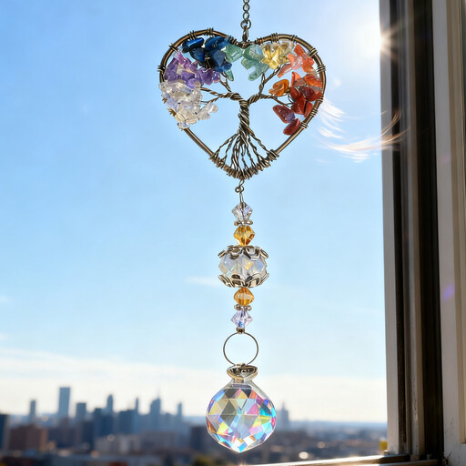 JU7CER 1PC Sun Catcher Wind Chime