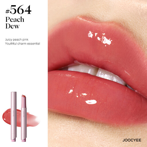 JOOCYEE LONG-LASTING GLOSSY ROUGE 564 PEACH DEW