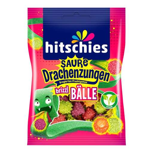 Hitschies Sour Dragon Tongues Brizzl Balls
