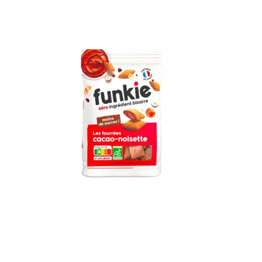 FUNKIE Organic Hazelnut Cocoa Filled Cereal Bars - 250 g
