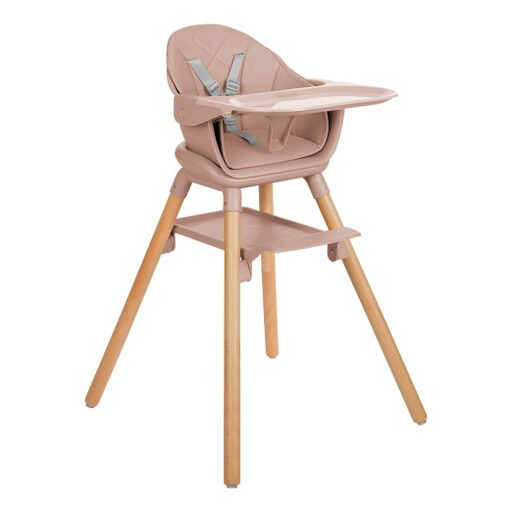 Kikka boo High Chair 6-in-1 Woody Pink