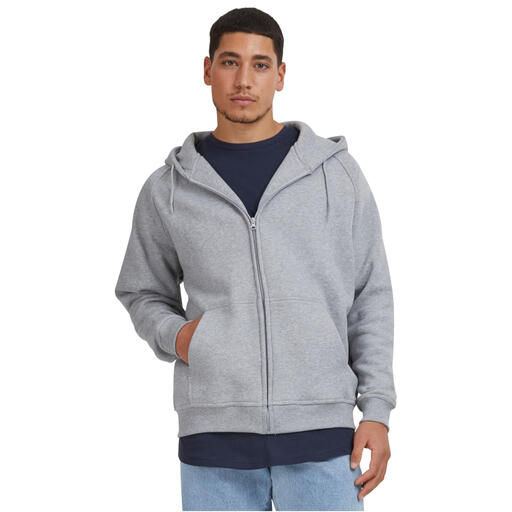 Urban Classics Zip Hoody Sweat & Fleece - grey 3XL