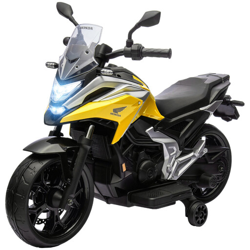 AIYAPLAY Honda Licensed 12V Kids Electric Motorbike, Yellow