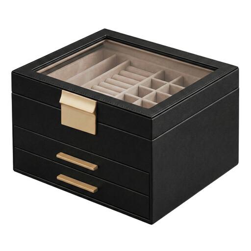 Ochama x SONGMICS Jewellery Box mit Glasdeckel