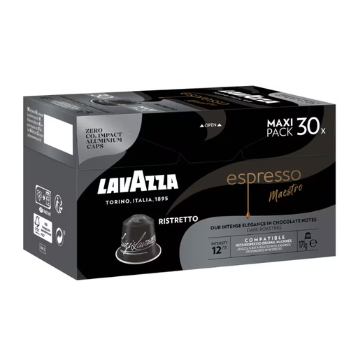 Lavazza Ristretto 咖啡胶囊，Nespresso 兼容，30 粒装