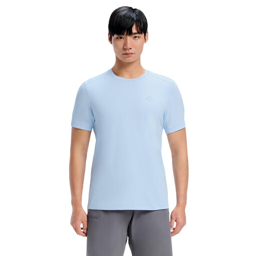 PELLIOT Short-Sleeved Round Neck T-Shirt for Man Iceland Blue L