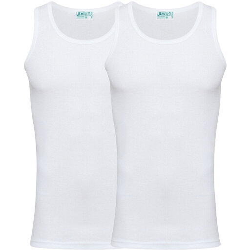 JBS singlet 2-pack organic White 2XL