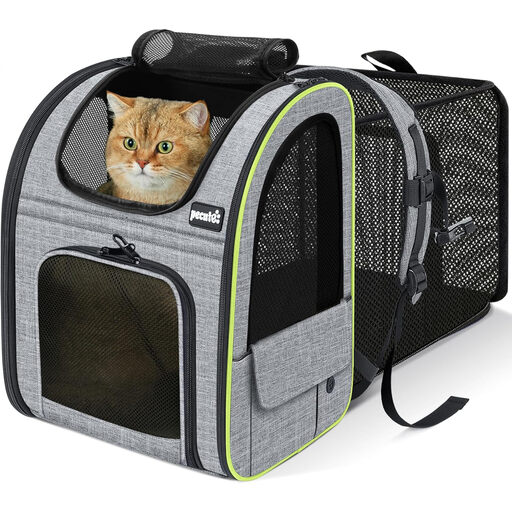 pecute Expandable Cat Carrier Backpack