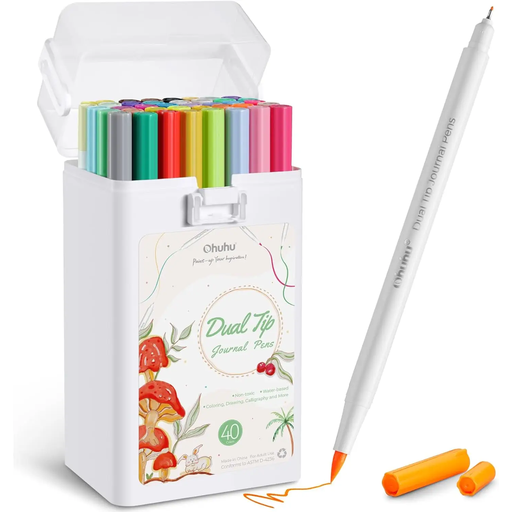 Ohuhu Dual Tip Art Markers - 40 Colours