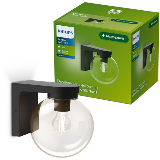 Philips Ulio Wall Light in black