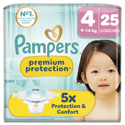 Pampers Premium Protection size 4, 25 nappies