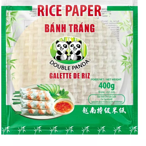 DOUBLE PANDA Rice Paper 22cm For Springroll