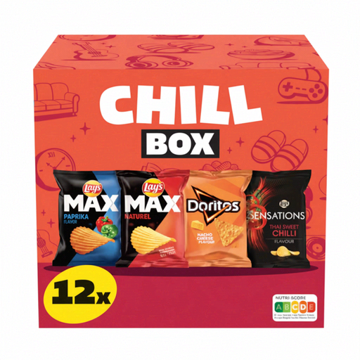 Lay's Doritos Chill Box Multipack Chips 12 Stuks