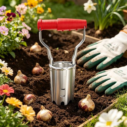 FLORA GUARD Plantoir à Bulbes avec Marque de Profondeur
