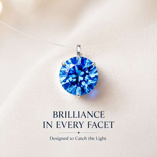 VoxorAI Aquamarine Pendant Necklace