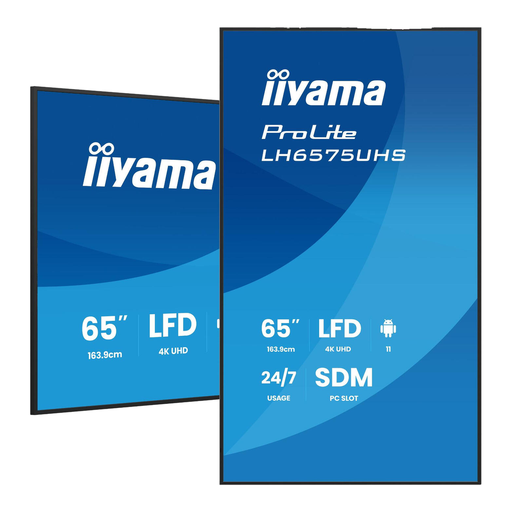 iiyama 65" 4K UHD Professional Digital Signage display