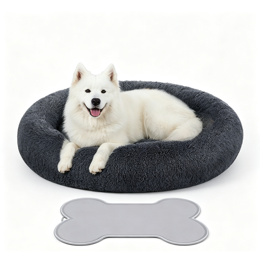 JOYFURNOS Panier apaisant moelleux en peluche pour cage de chien, 120 x 20 cm