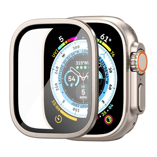 Spigen Glas.tR Slim Pro Tempered Glass for Apple Watch Ultra (49 mm) – Beige