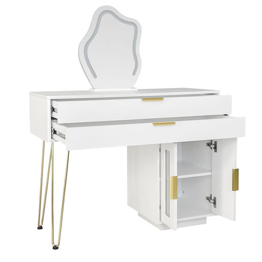 Dressing Table with LED Illuminated Mirror
