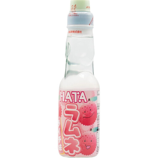 Hatakosen Ramune Lychee Carbonated Drink 200ml