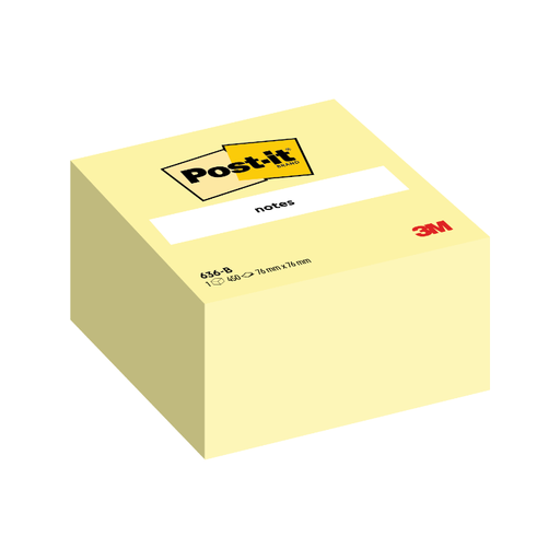 Post-it 便签立方 636-B 亮黄色