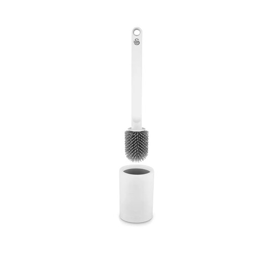 Swan Elevate Flexible Anti-Drip Silicone Toilet Brush and Holder