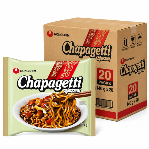 Nongshim Chapagetti Instant Noodle Soup multipack, 20 × 140 g