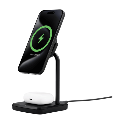 Cygnett Qi2.0 2-in-1 Wireless Charging Base - Black