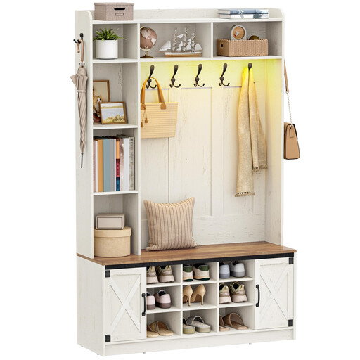 HaluPeit Coat Rack with Bench