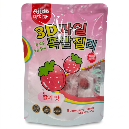 Kimzing 3D Peelable Gummy Candies (Strawberry)