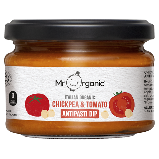 Mr Organic Organic Chickpea & Tomato Antipasti Dip 230g